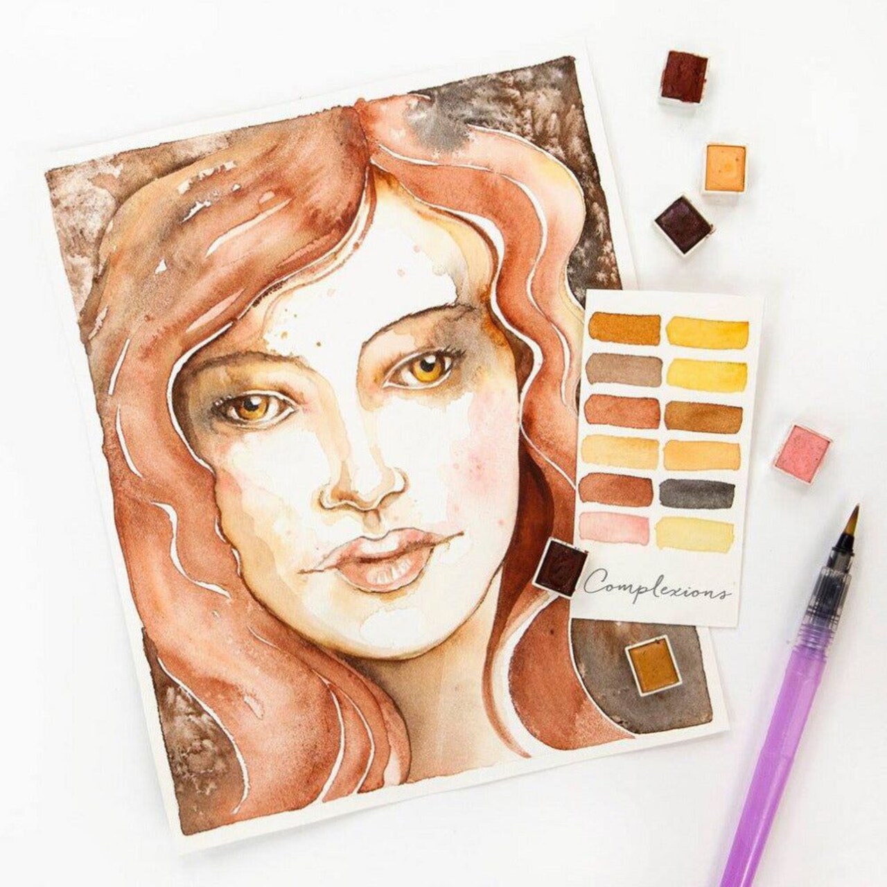 Prima Watercolor Confections - Complexion 12 Pan Set Skin Tones